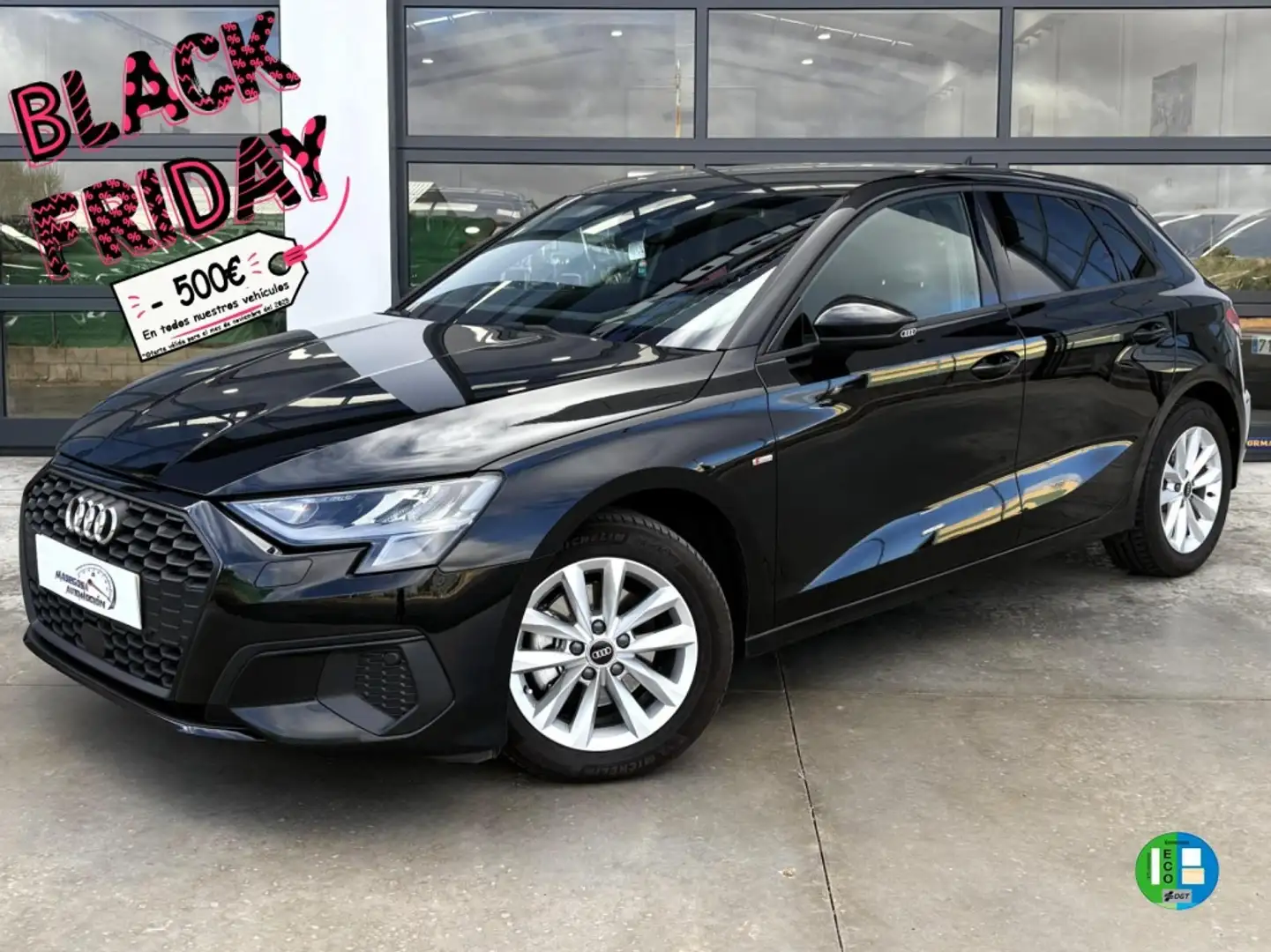 Audi A3 Sportback 30 TFSI S tronic Zwart - 2