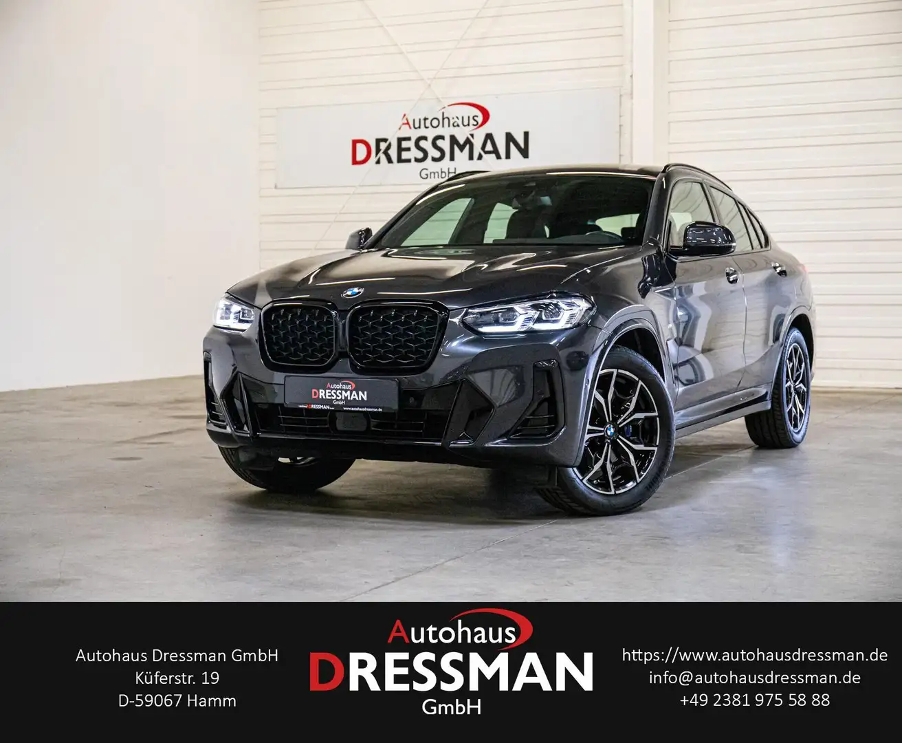 BMW X4 xDrive 30d M Sport LIVECOCKPIT PROF AHK LEDER Gris - 1