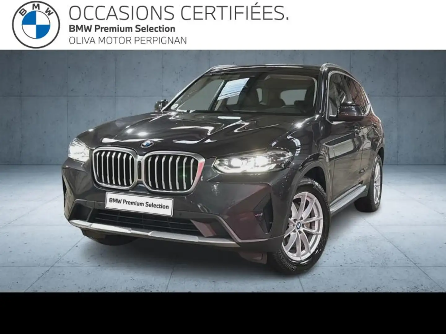BMW X3 sDrive18d 150ch Business Design Gris - 1