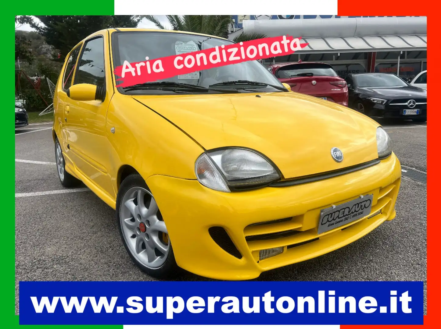 Fiat Seicento 1.1i cat Sporting "KIT ESTETICO ABARTH" Żółty - 1