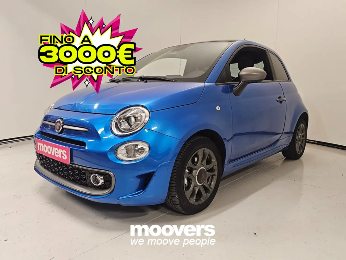 Fiat 500 1.0 Hybrid Sport Albastru - 1