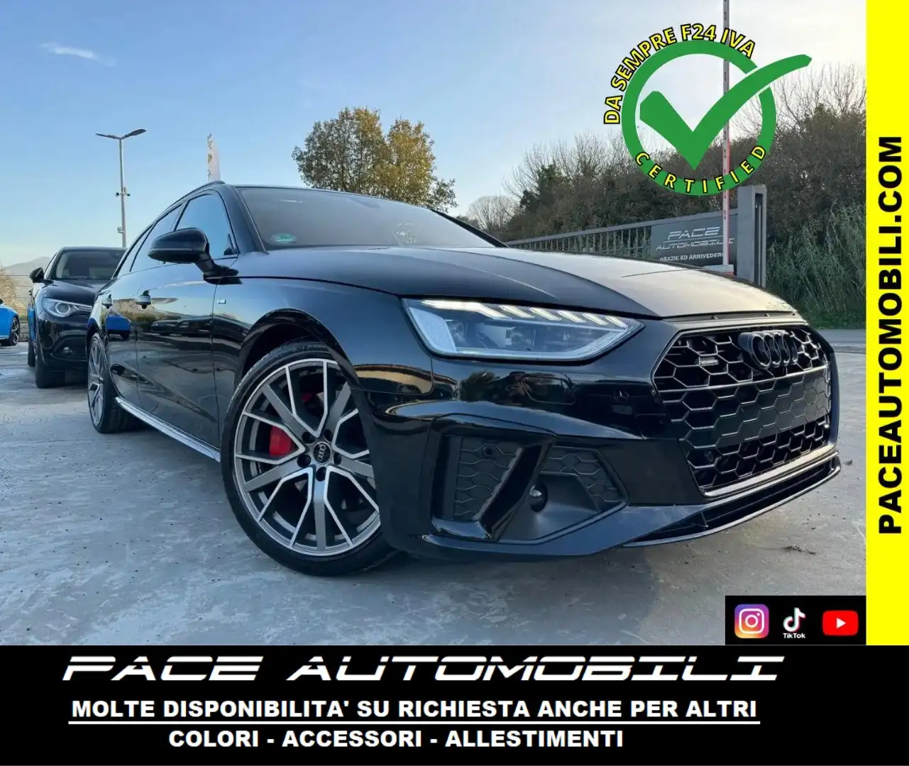 Audi A4 40 Q4 D S LINE SLINE S-LINE TETTO COMPETITION B&O Nero - 1