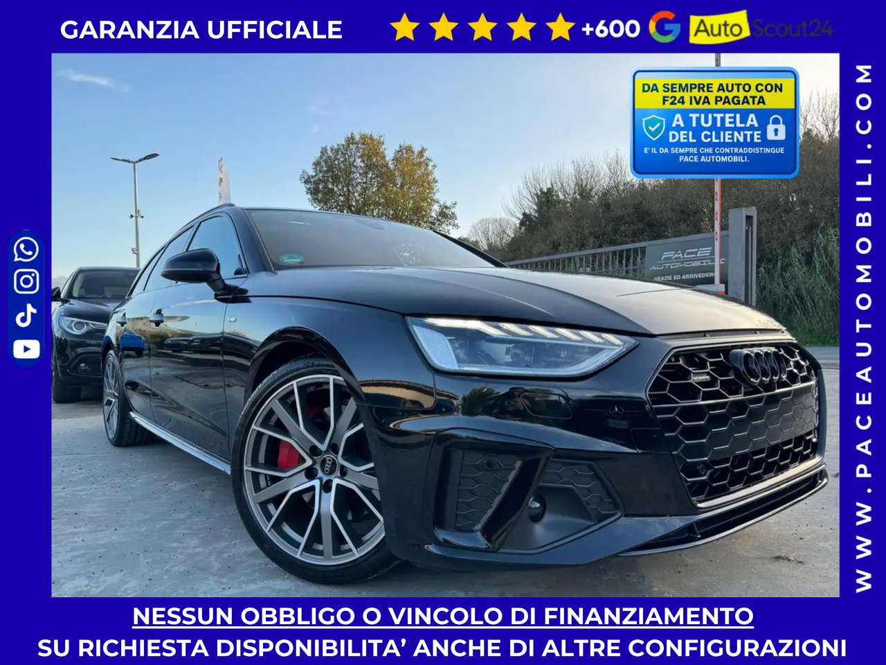 Audi A4 40 Q4 D S LINE SLINE S-LINE TETTO COMPETITION B&O