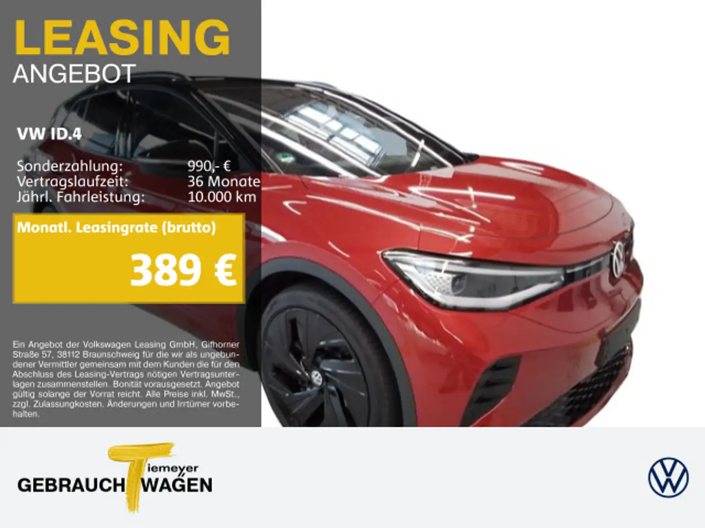 Volkswagen ID.4 GTX 4M LM21 WÄRMEPUMPE NAVI IQ.LIGHT Rot - 1