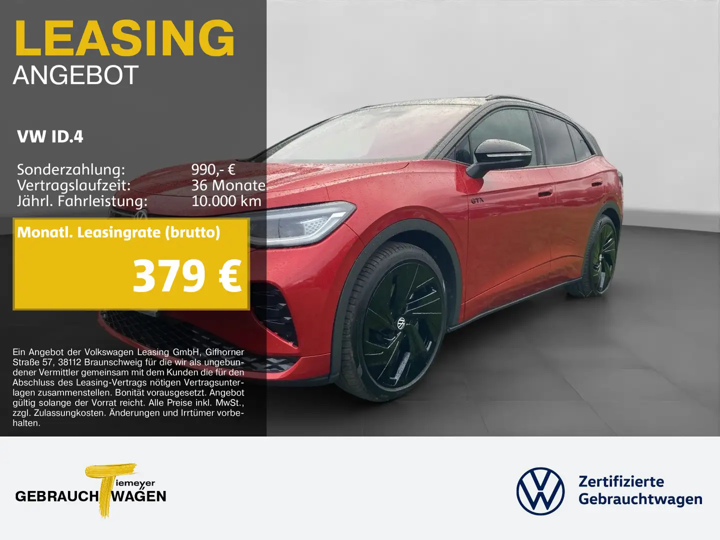 Volkswagen ID.4 GTX 4M LM21 WÄRMEPUMPE NAVI IQ.LIGHT Rot - 1