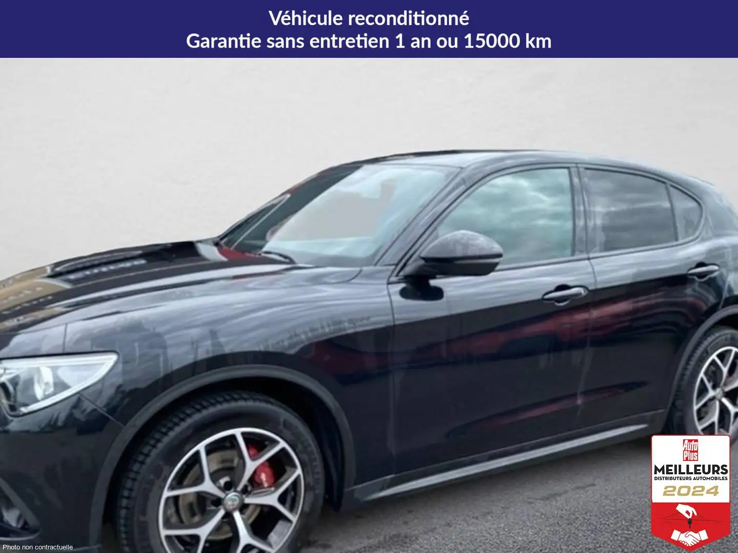 Alfa Romeo Stelvio 2.2 190 ch q4 at8 sprint Noir - 1