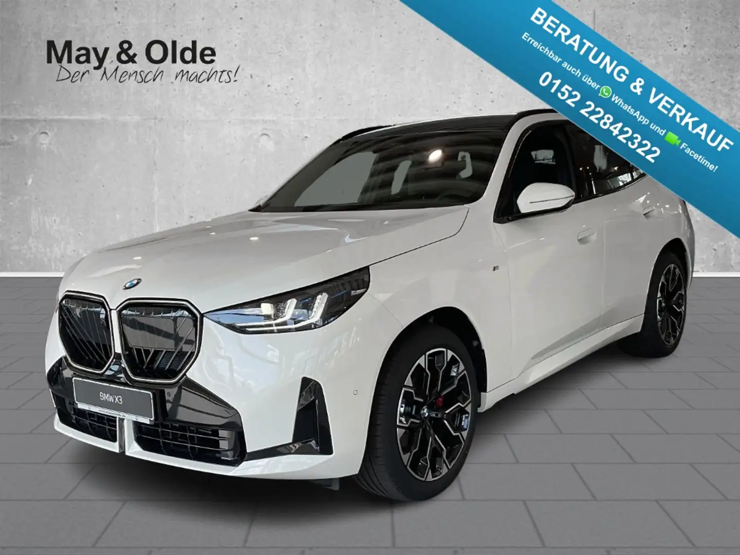 BMW X3 20d xDrive M-Sport-Pro HUD AHK Pano Standh. H/K Weiß - 1