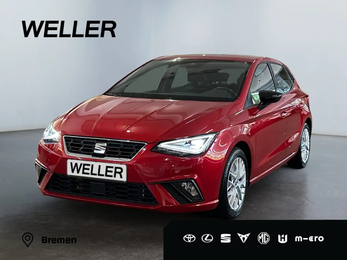 SEAT Ibiza 1.0 TSI FR *LED*Navi*CarPlay*SHZ*Virtual* Rouge - 1