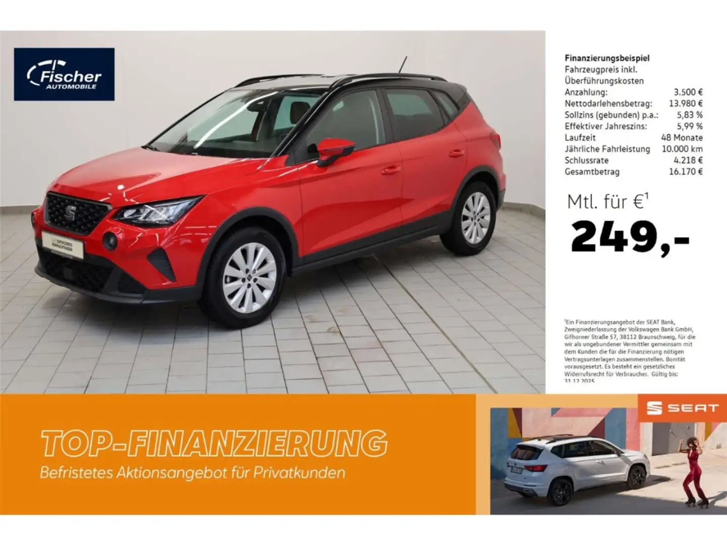 SEAT Arona 1.0 TSI Style Rot - 1