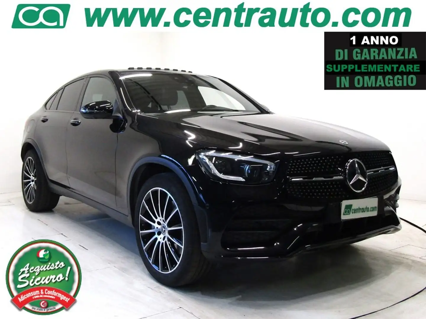 Mercedes-Benz GLC 300 d 2.0 D 4Matic Coupé Premium * TETTO APRIBILE * Negro - 1