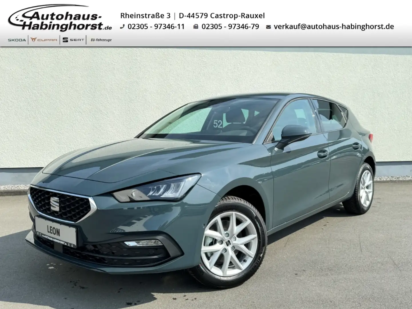SEAT Leon 1.5 eTSI DSG Style Edition Kamera FullLink ParkAss Blau - 1