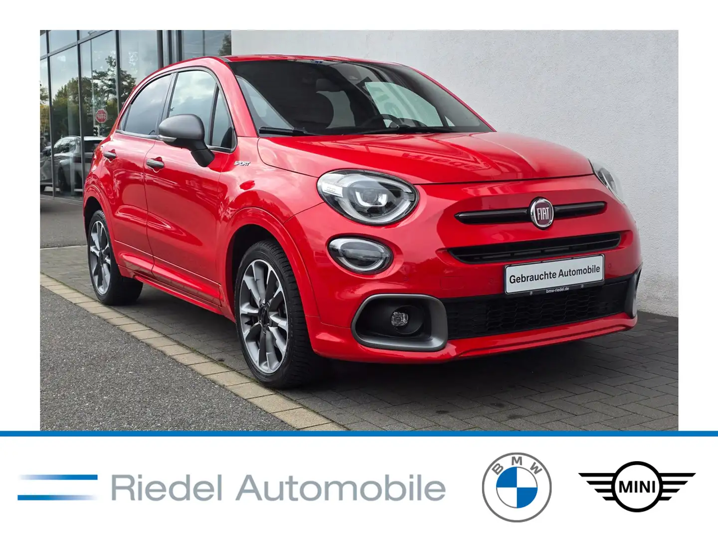 Fiat 500X 1.3 FireFly Turbo 110kW DCT SPORT Navi DSG Rouge - 1
