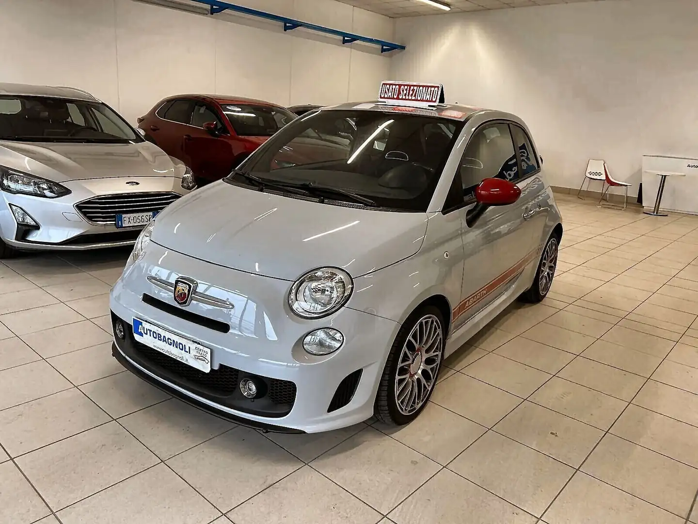 Abarth 500 CUSTOM 1.4 Turbo T-Jet MTA Gris - 1
