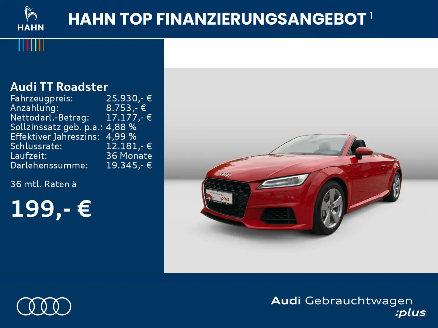 Audi TT 45 TFSI quattro S tronic Navi CAM Roşu - 2