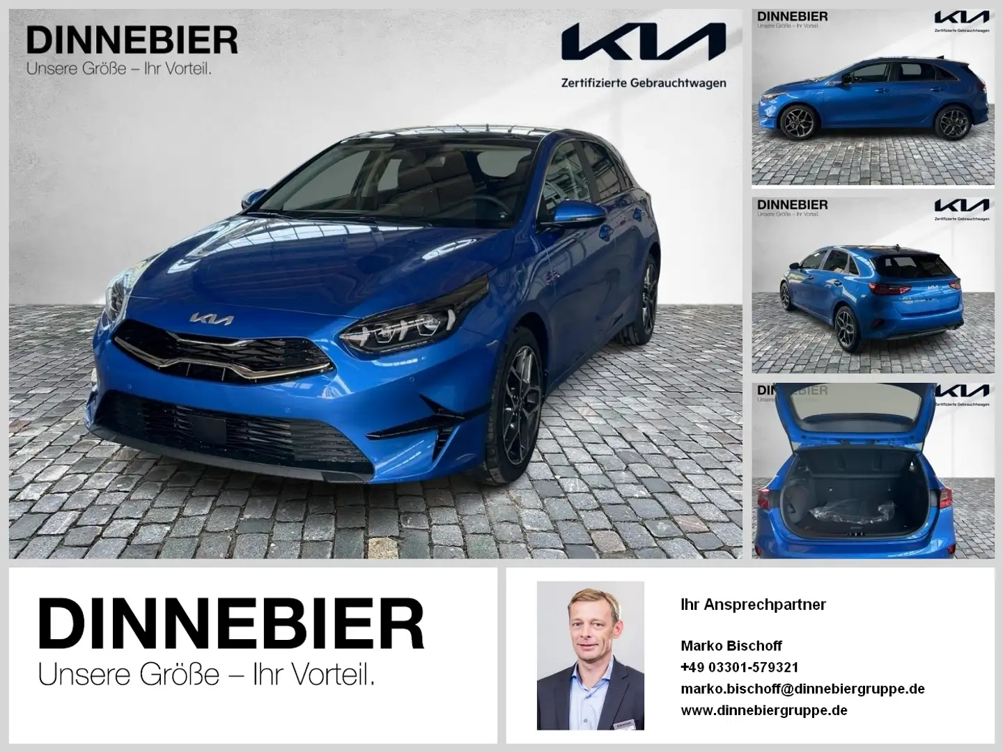 Kia Ceed / cee'd CEED Platinum 1.5T Glasdach+LED+Kamera+Navi Bleu - 1