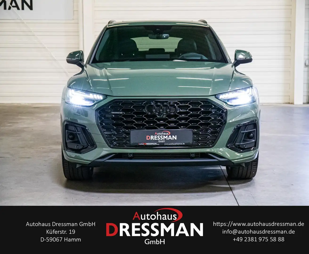 Audi Q5 45 TFSI q. S line PANO ACC HuD MATRIX AHK B&O Grün - 2