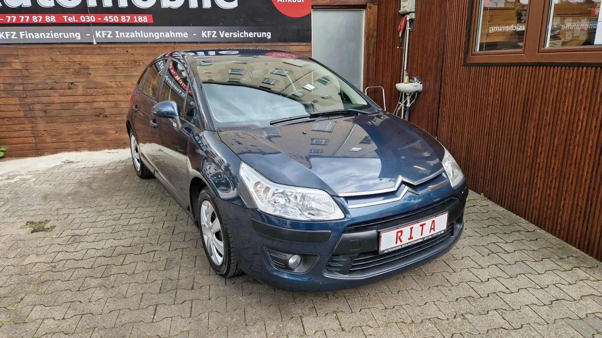 Citroen C4 1.4 16V Klima, Isofix, Tempomat, 2 Hand Blau - 1