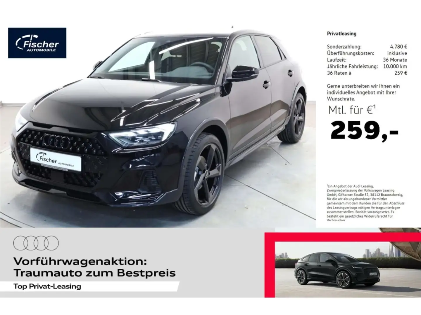 Audi A1 allstreet 30 TFSI S line Noir - 1