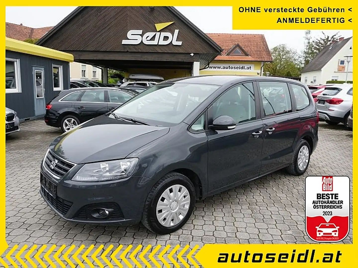 SEAT Alhambra Business 2,0 TDI CR *7-SITZE+NAVI+KAMERA* Šedá - 1