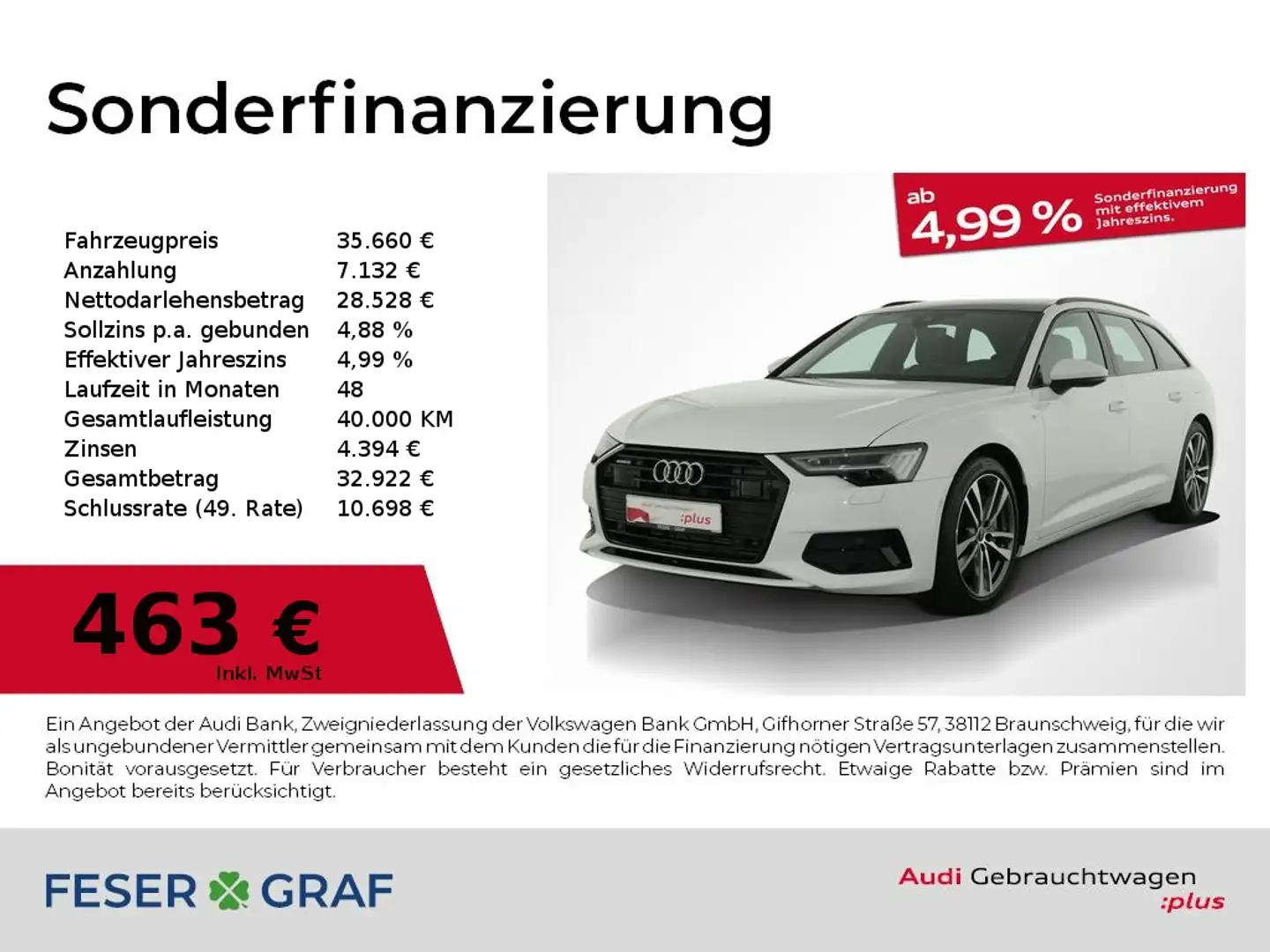 Audi A6 Avant 50 TFSI e qu S line Sport AHK/Pano/ RFK Weiß - 1
