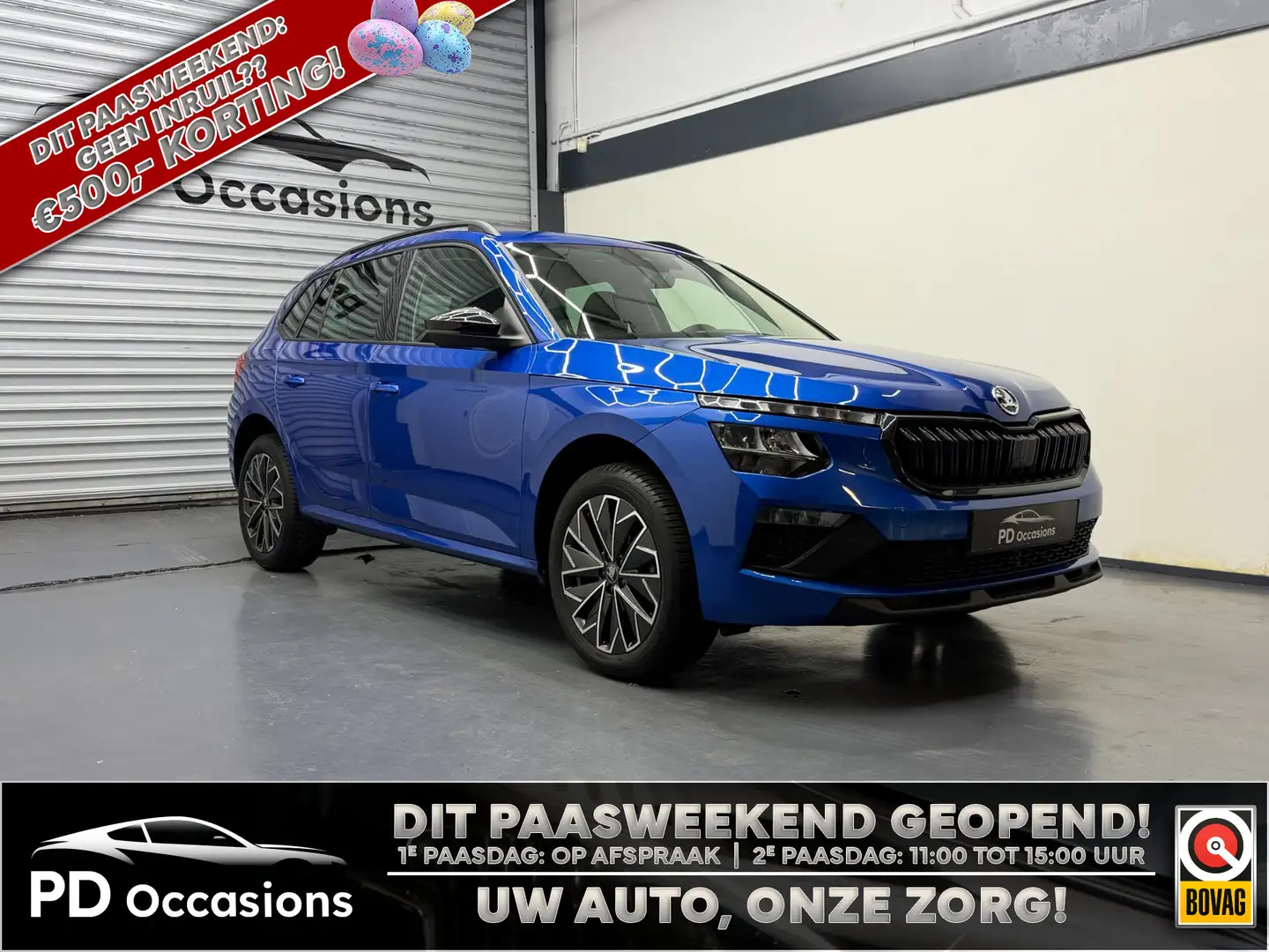 Skoda Kamiq 1.0 TSI 115PK Black Dots - Camera - Navi - Clima - Azul - 1