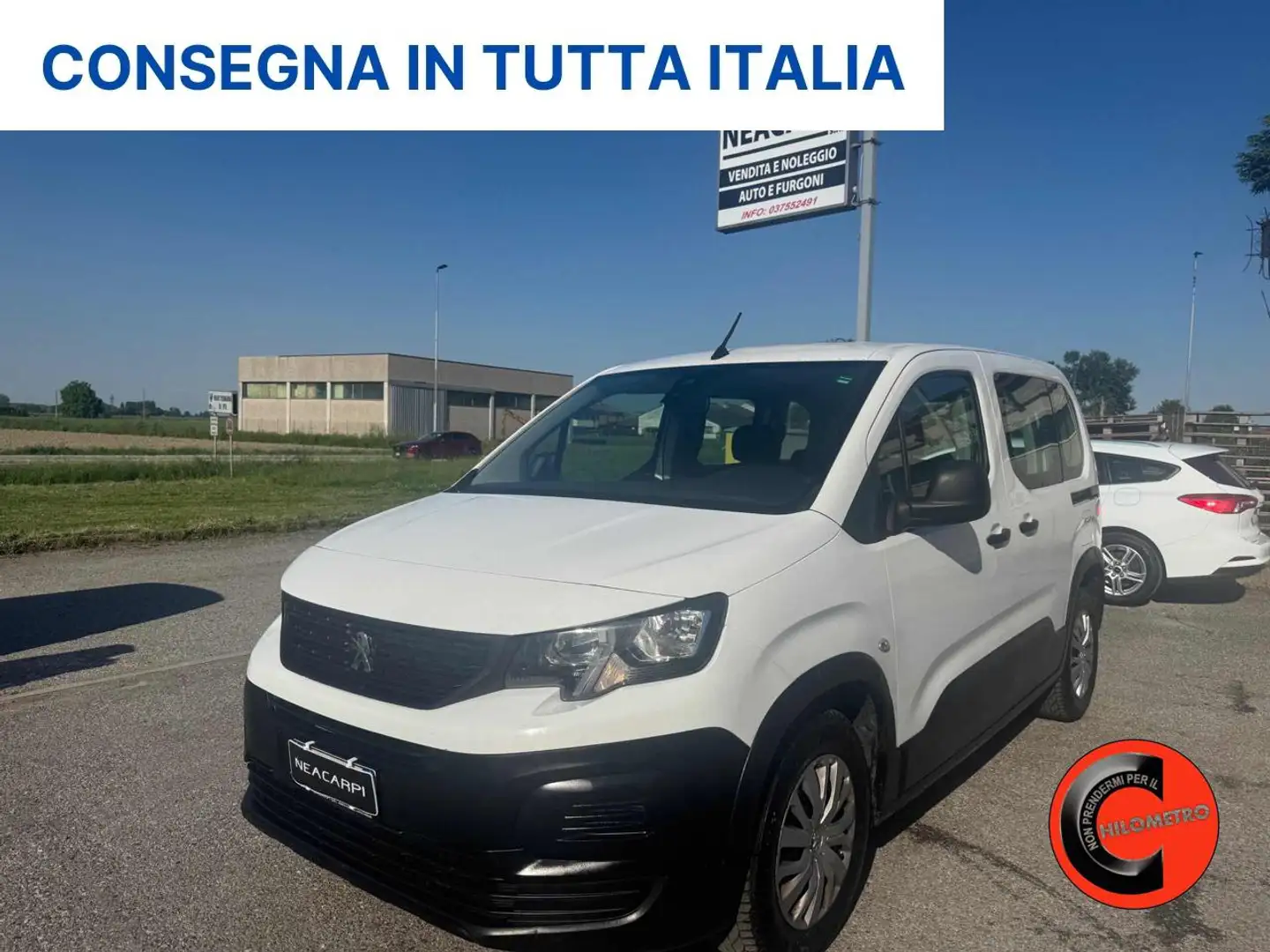Peugeot Rifter BHDi 100 CV ACTIVE -FRENATA ASSISTITA-CRUISE-E6D- Bílá - 1