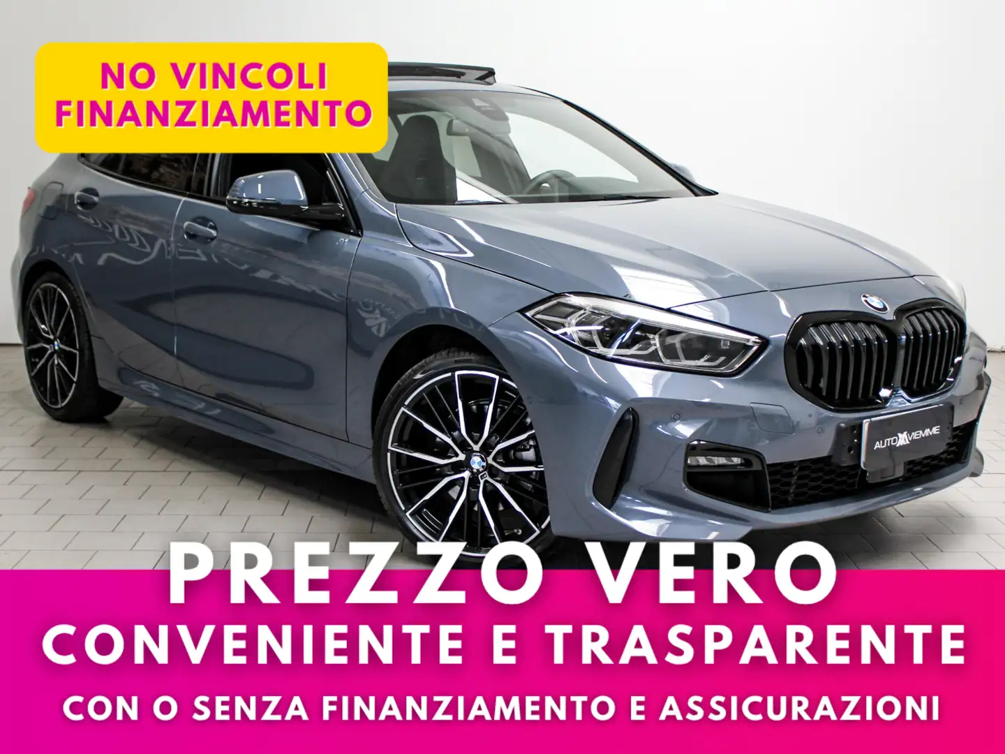 BMW 118 118i Msport 136cv auto - TETTO E 19" Grigio - 1