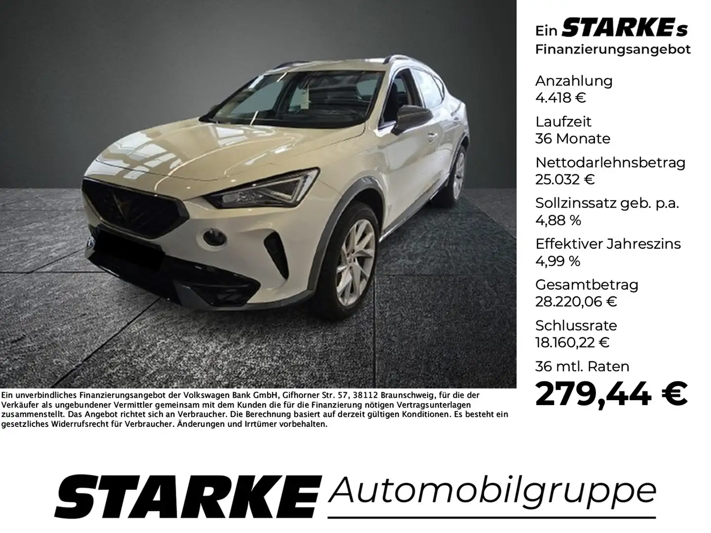 CUPRA Formentor 2.0 TDI Weiß - 1