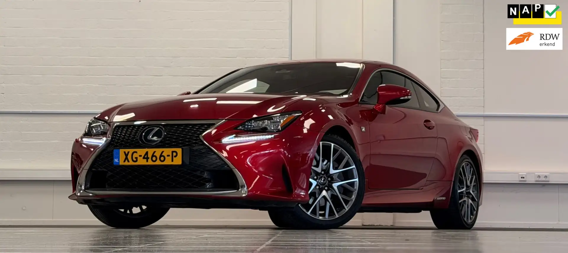 Lexus RC 300h F SPORT Line 100% Lexus onderhouden Super netjes! Rot - 1