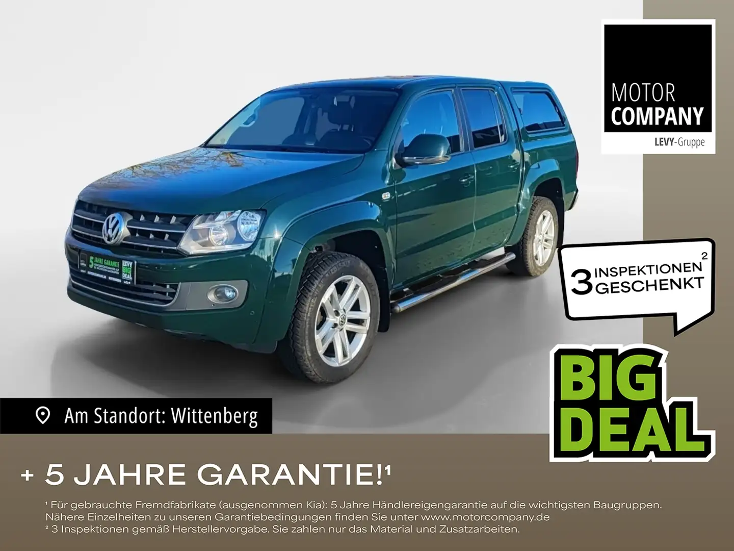 Volkswagen Amarok 2.0 BiTDI 4Motion Highline DoubleCab AHK Groen - 1