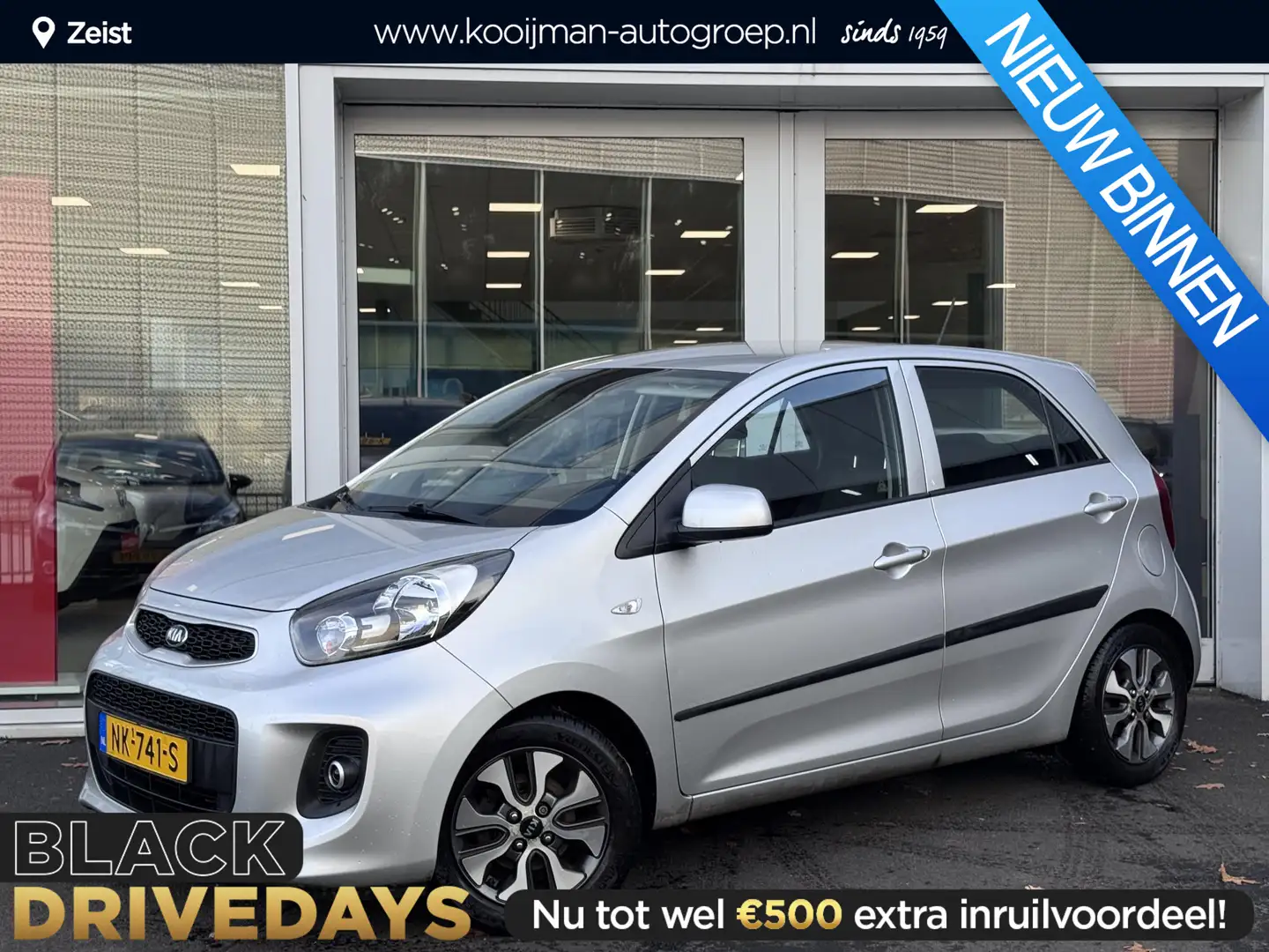 Kia Picanto 1.0 CVVT EconomyPlusLine Navigatie | Trekhaak | Ac Gris - 1