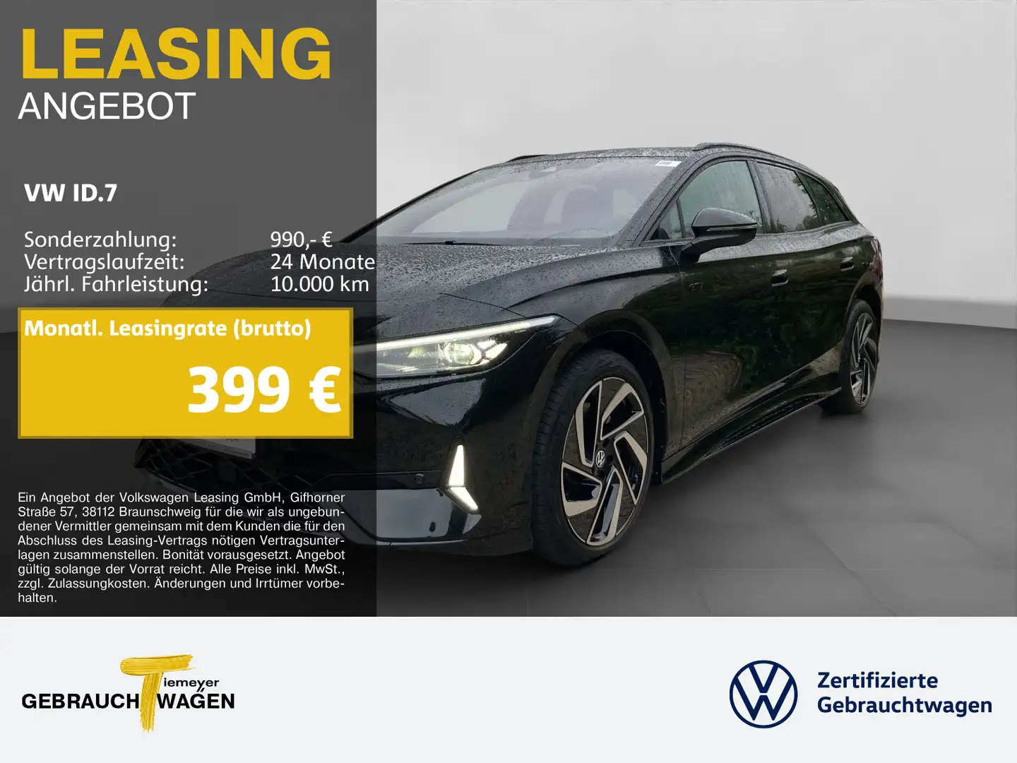 Volkswagen ID.7 Tourer GTX WÄRMEPUMPE IQ.LIGHT LM20 AHK Schwarz - 1