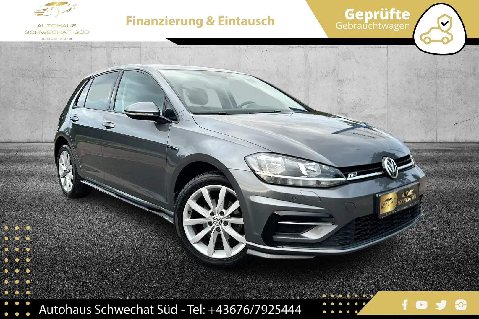 Volkswagen Golf 1.0 TSI // R-LINE // MASSAGE // ACC // FACELIFT // Grau - 1