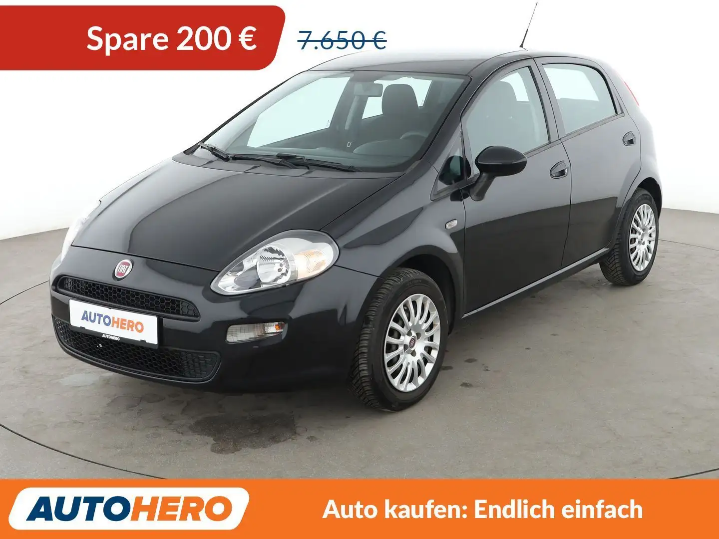 Fiat Punto 1.2 MYSTYLE*KLIMA*CD*1.HAND*GARANTIE* Schwarz - 1