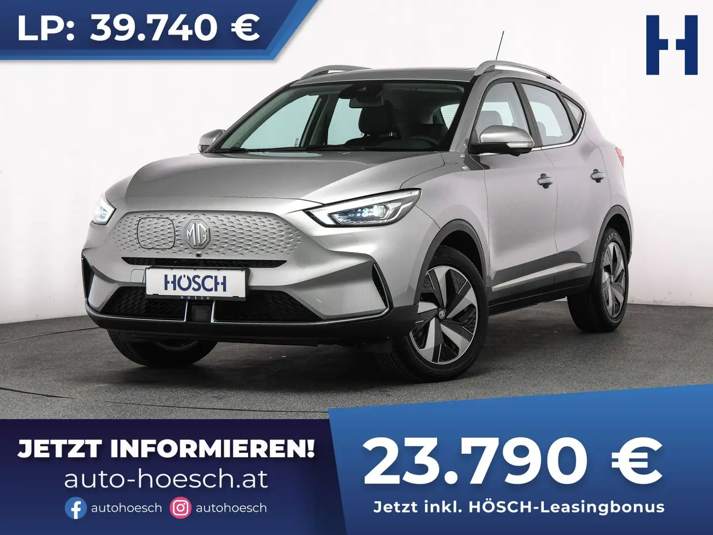 MG ZS EV Luxury 51 kWh NEUWAGEN GELEGENHEIT -40% Silber - 1