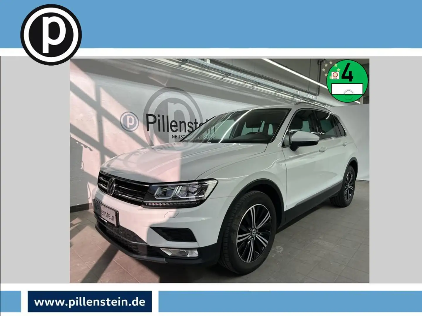 Volkswagen Tiguan TDI HIGHLINE NAVI+LED+18"+eHKL Wit - 1