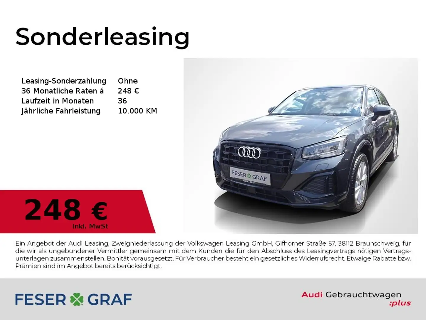 Audi Q2 35 TFSI advanced AHK Navi Sitzh. Soundsy. Grau - 1