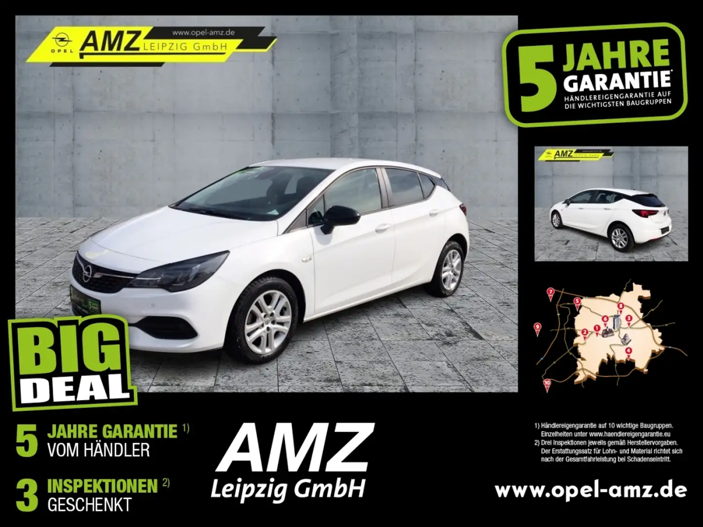 Opel Astra K 1.2 Turbo Edition *HU AU NEU* Blanc - 1