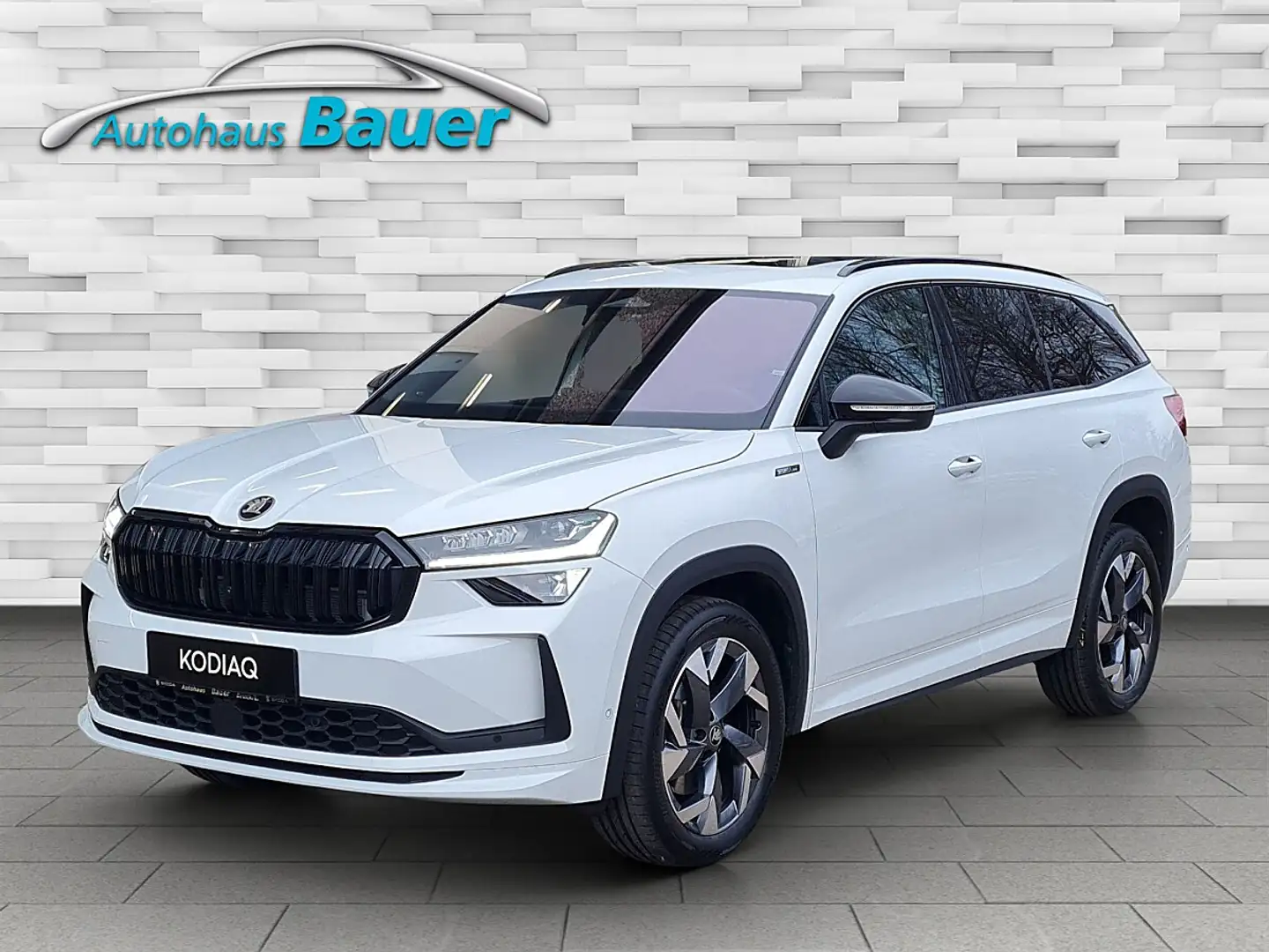 Skoda Kodiaq 2,0 TDI Sportline DSG 7-Sitzer Weiß - 1