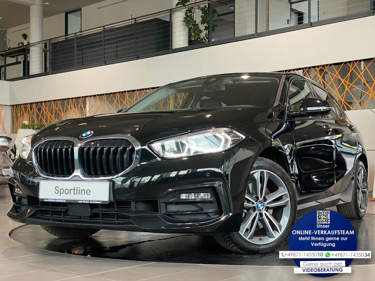 BMW 118 d Sportline Shadow CockpitProf Sitzhzg LED Noir - 1