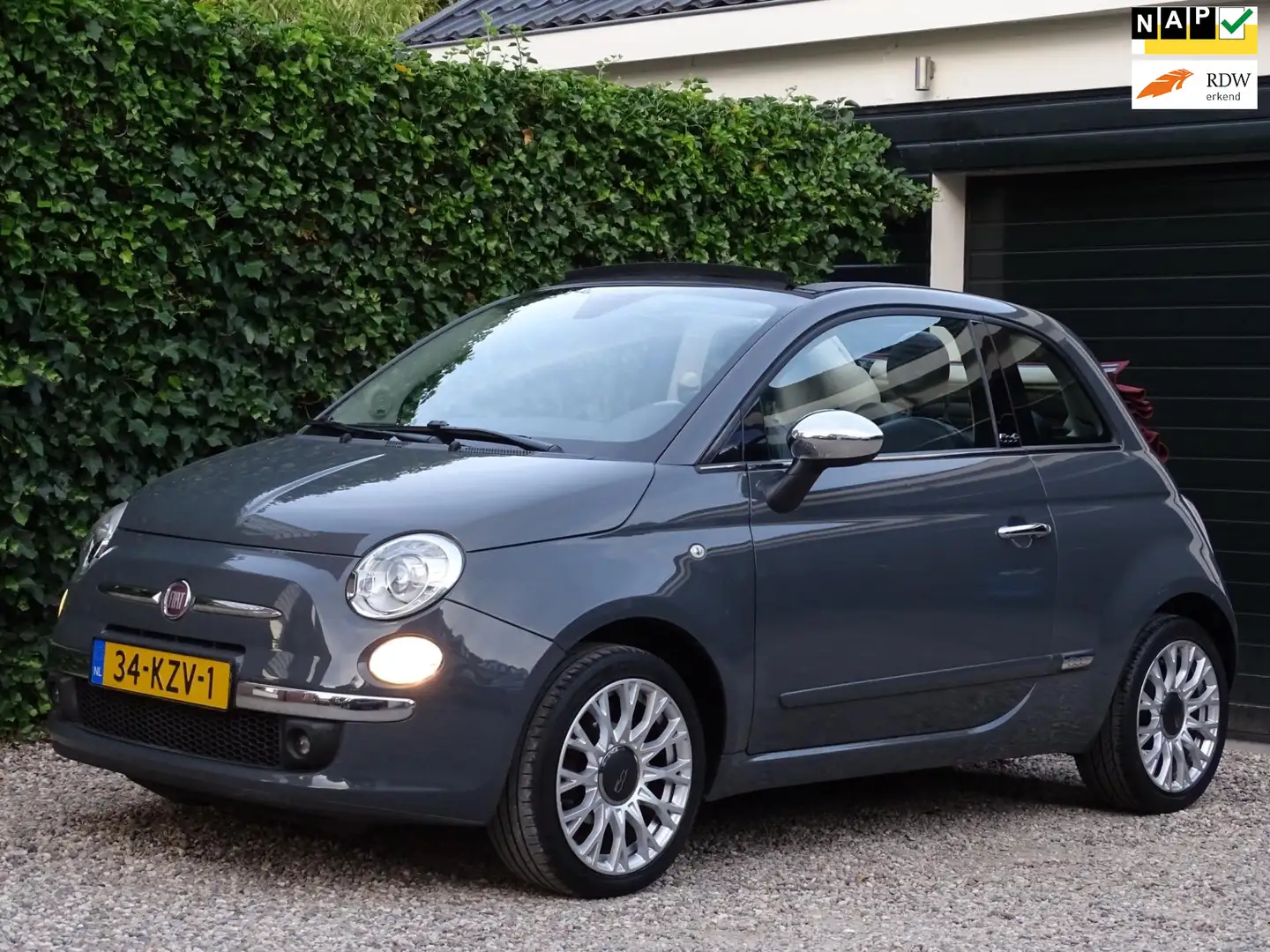 Fiat 500C 1.2 Rock | Automaat | Bluetooth | Leer | Xenon | P Grau - 1