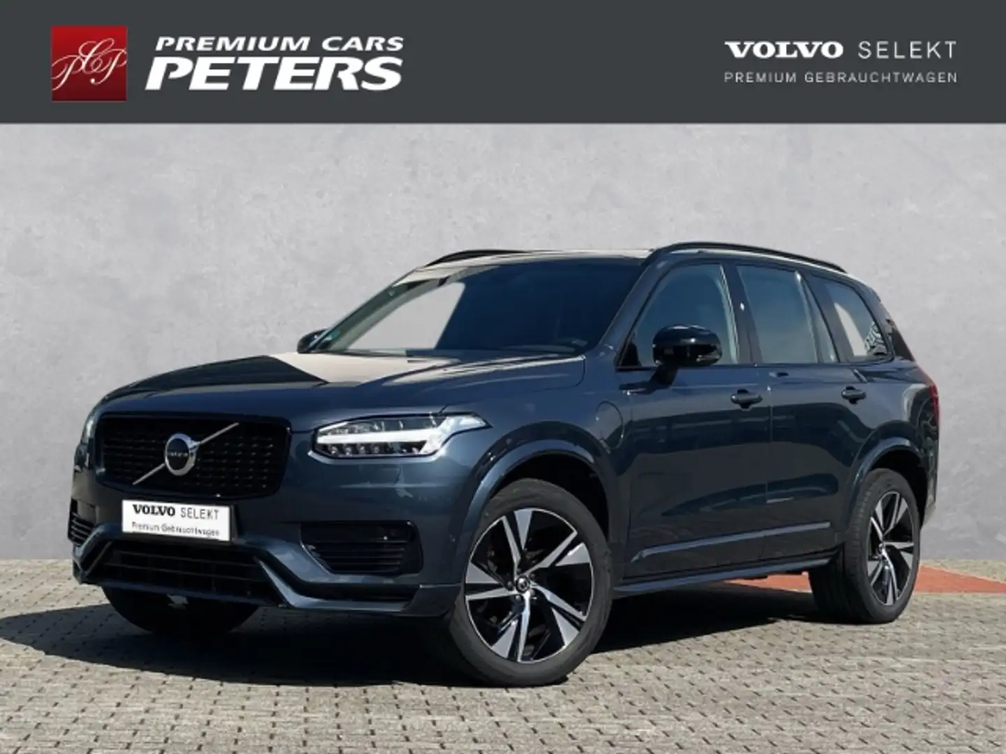 Volvo XC90 R Design Edition T8 20''LM 7 Seat ACC 360kam Lenkr Синій - 1