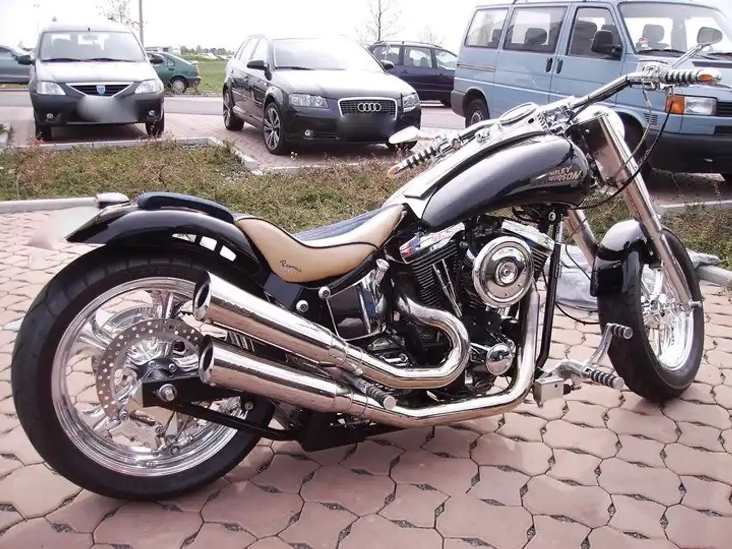 Harley-Davidson Custom Bike AME Steinig Negru - 1
