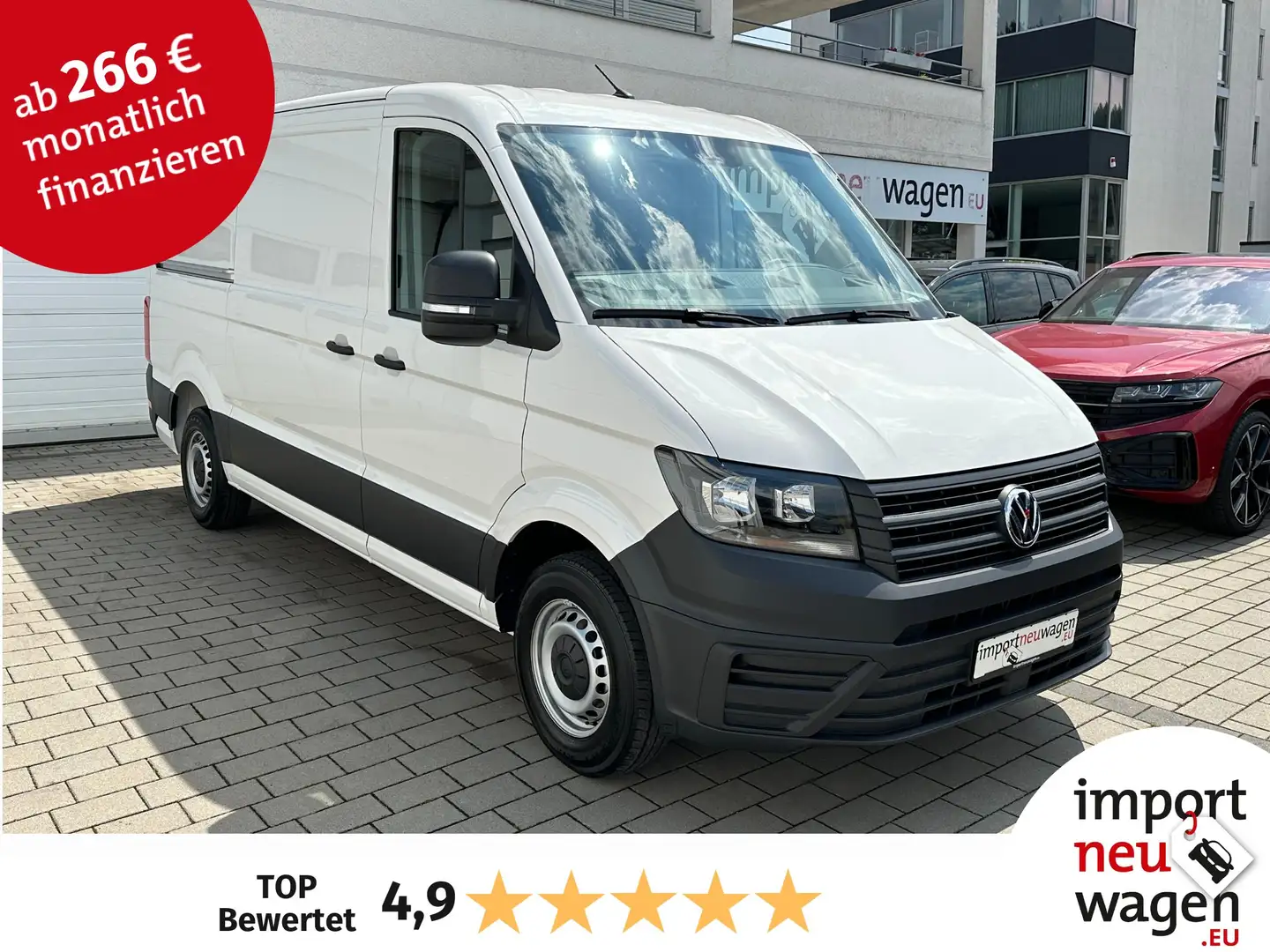 Volkswagen Crafter Kasten 30 L3H2 2.0 TDI AHK+Kamera+Holzboden uvm. Weiß - 1