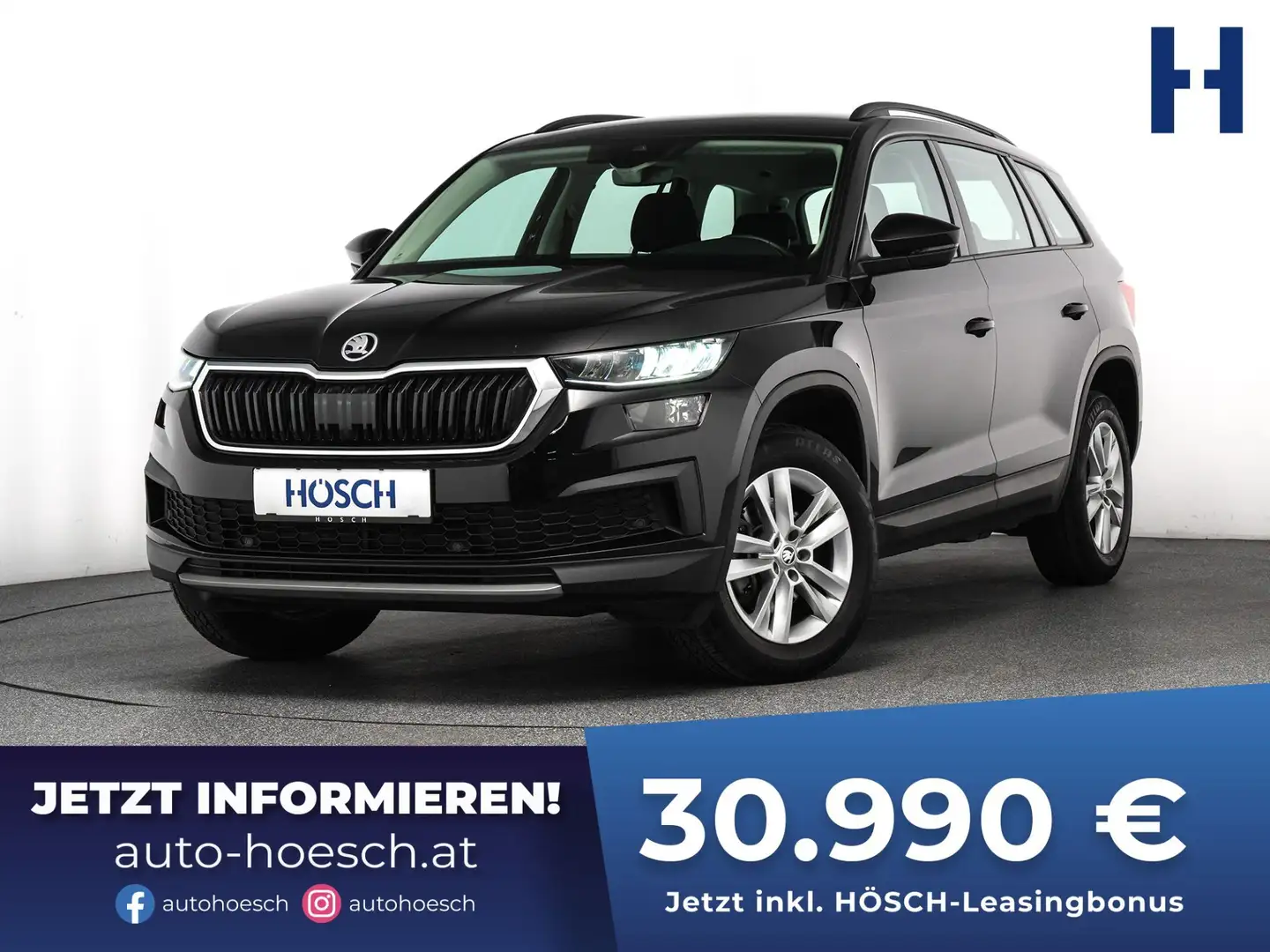 Skoda Kodiaq TSI ACT 7-SITZE ACC KAMERA CARPLAY LED ++ Schwarz - 1