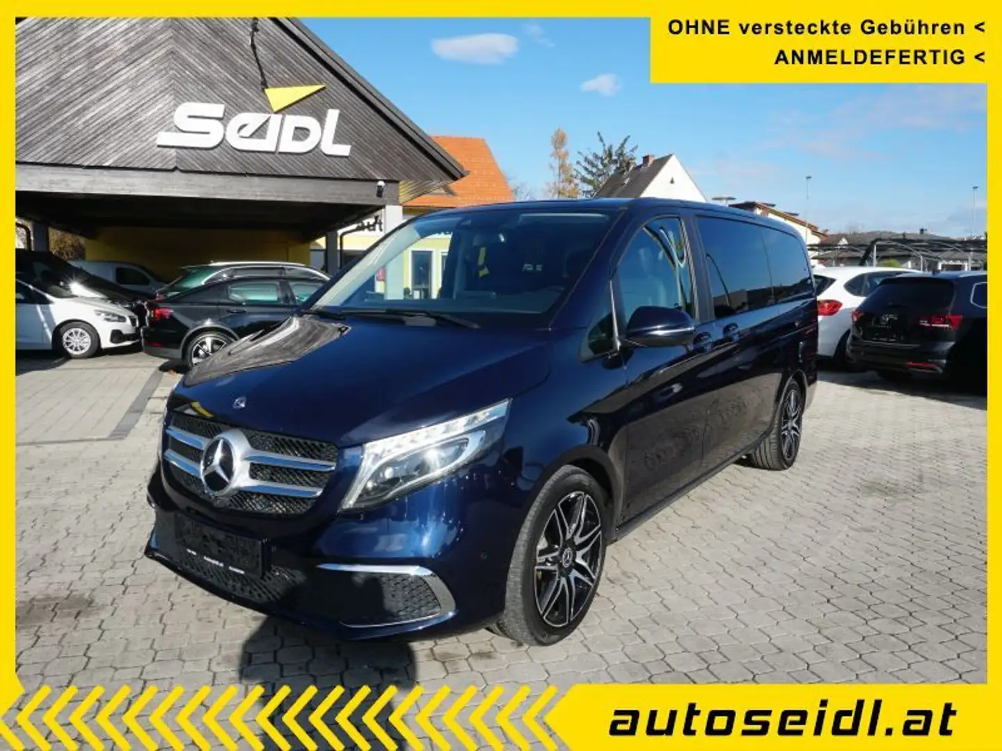 Mercedes-Benz V 300 d 4Matic lang Avantgarde Aut. *7-SITZE+TOPAUSSTAT Blau - 1