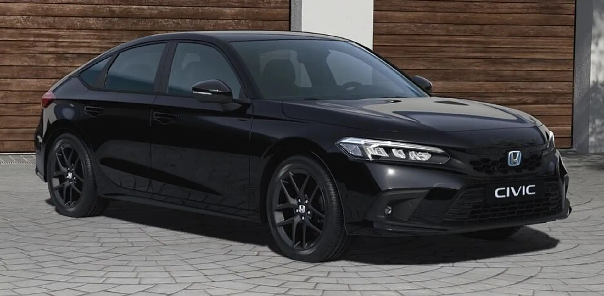 Honda Civic e:HEV 2.0 i-MMD Hybrid Sport Schwarz - 1