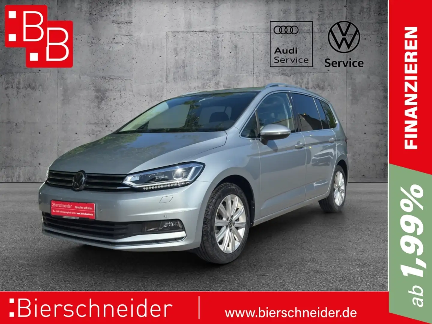 Volkswagen Touran 2.0 TDI DSG Highline 7-SITZER DIGITAL PRO LED KAME Silber - 1