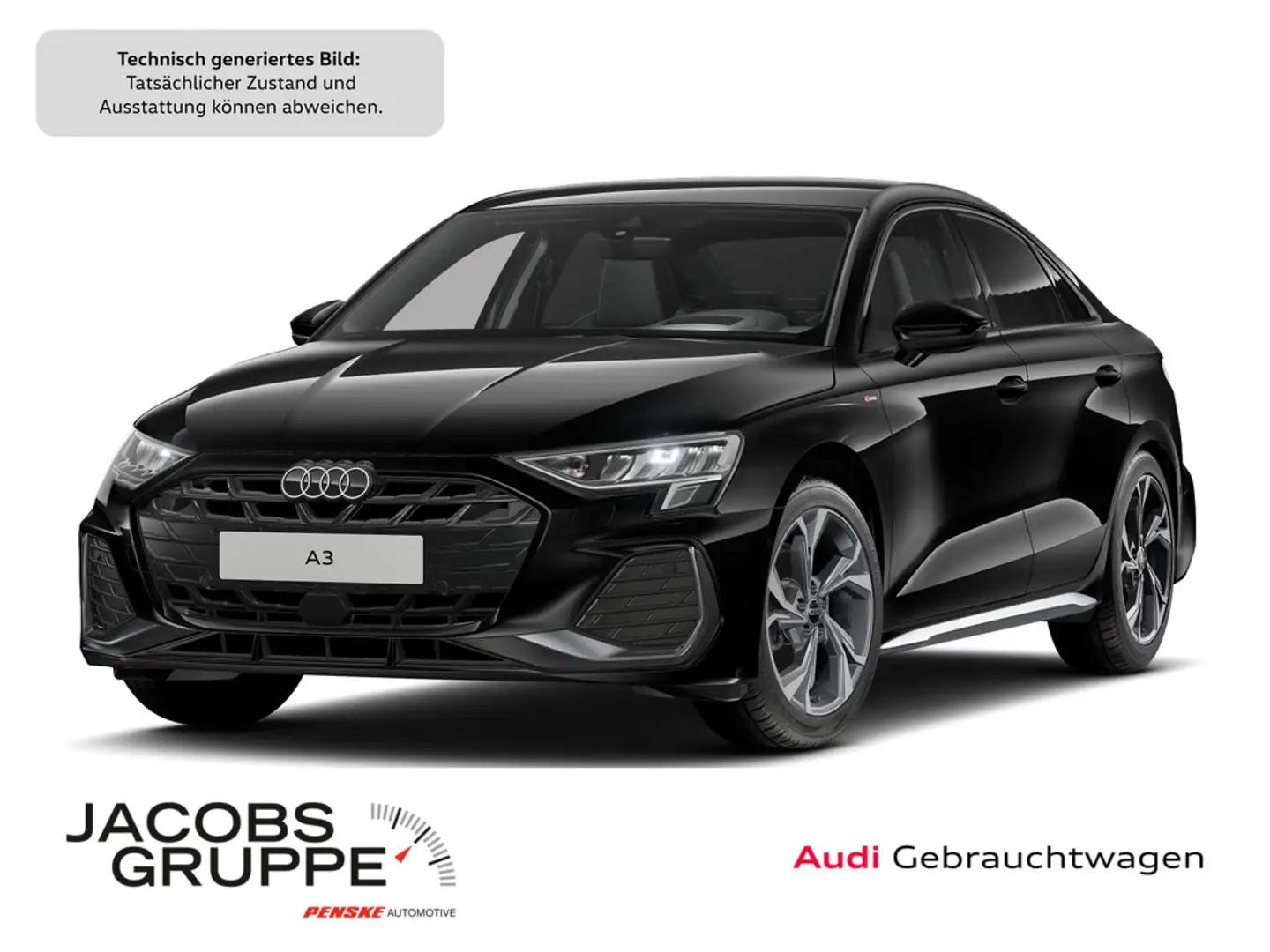 Audi A3 Limousine 35 TFSI S tronic S line AHK, Bus Schwarz - 1