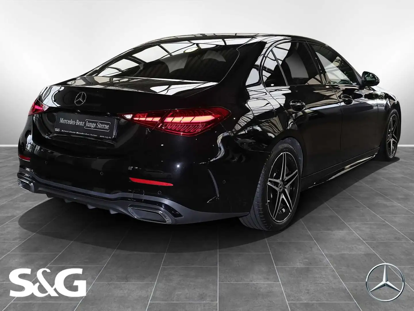 Mercedes-Benz C 180 AMG NIGHT PAKET+MEMORY+TOTWINKEL+LED+18" Nero - 2